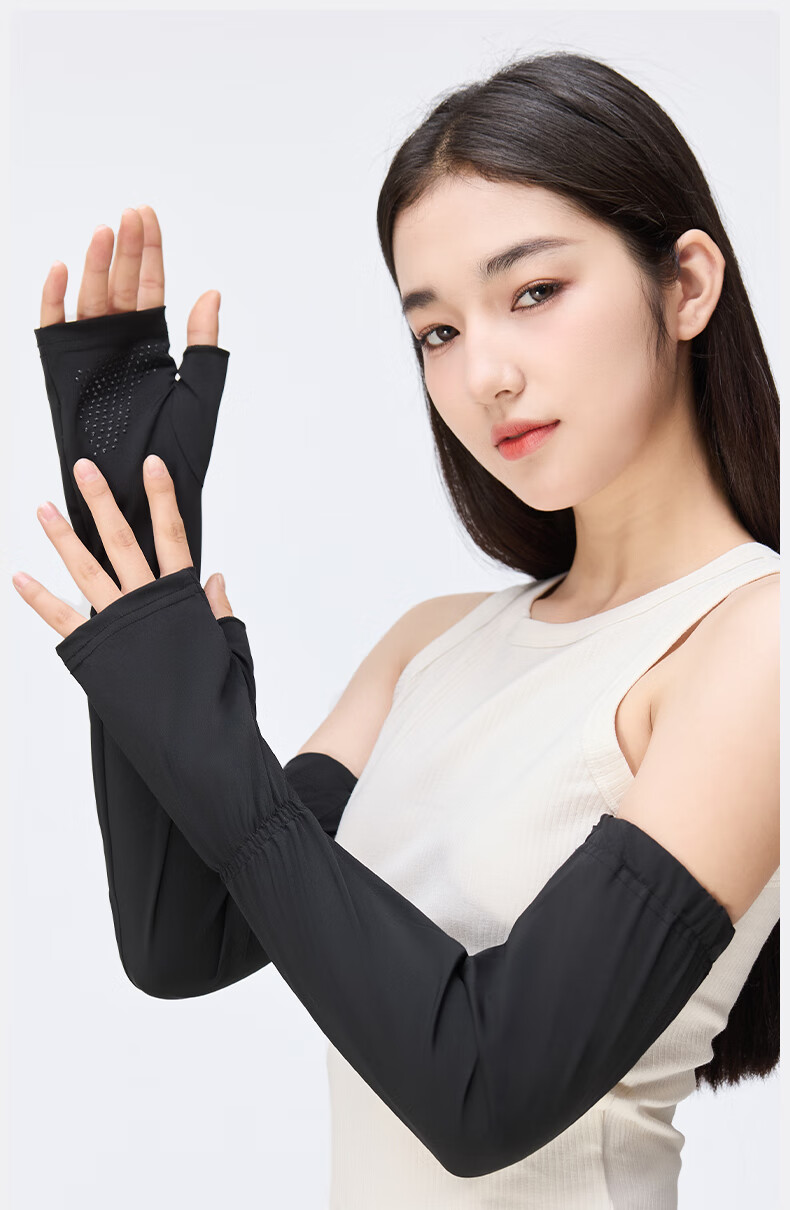MISSION UV Ice Silk Sunscreen Arm Sleeves Women's Cooling UV Protection Loose Fit Sleeve Covers for Summer Driving and Cycling 16