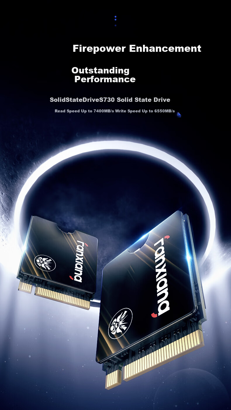 FANXIANG 500GB SSD Solid State Drive M.2 Interface NVMe Protocol PCIe 4.0 Read Speed 7300MB/s 2230 Size Gaming Handheld Expansion S730 1