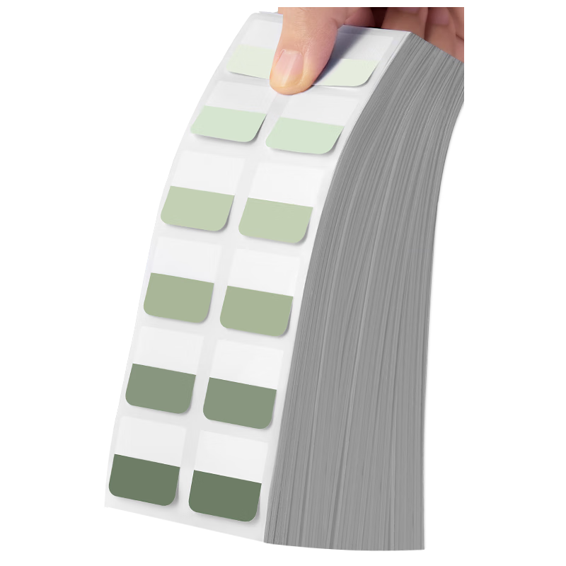 JONEVEE Mint Green Medium Index Sticky Notes 120pcs Transparent Writable Label Stickers Stationery Memo Notes Error Classification GG1012 (Minimum Order 2)