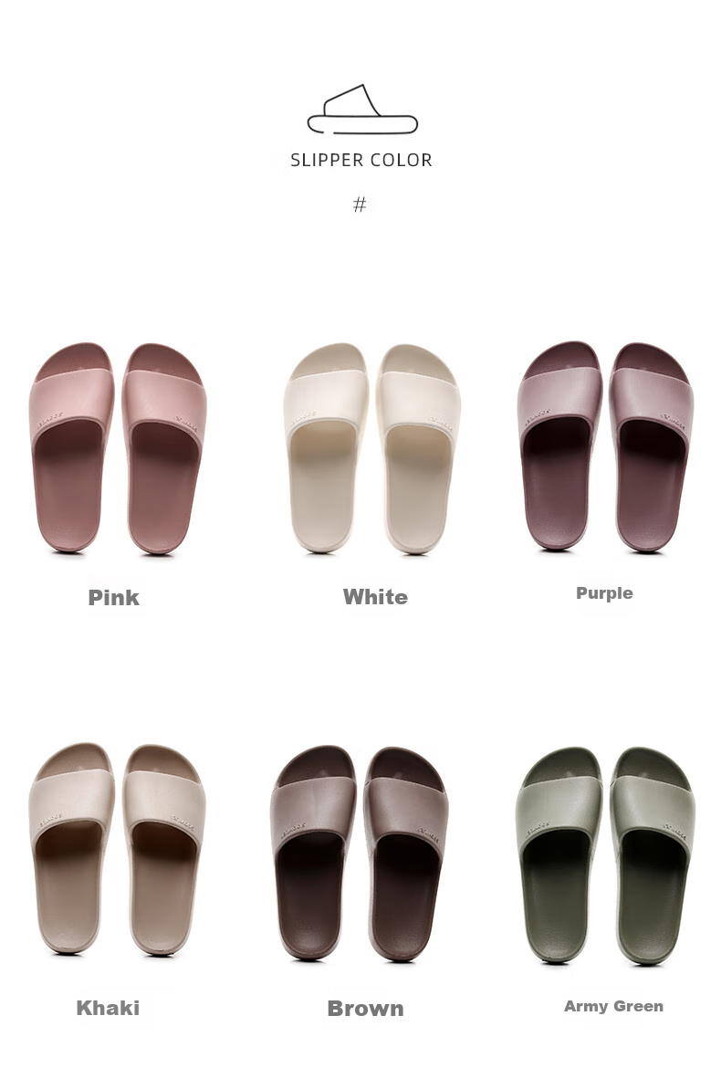 GUOLUOFEI Squishy Slippers for Men And Women, Summer Non-Slip Large Size Bathroom Shower Thick-Soled Sandals, Khaki, Size 40-41 3