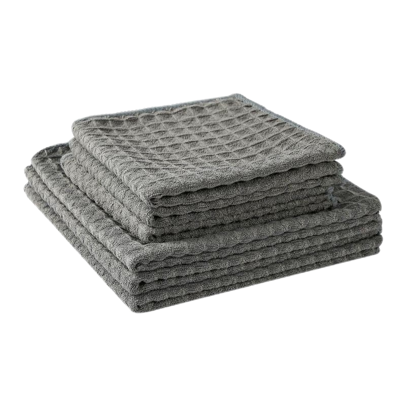 CIRY Cleaning Cloth, 30*30cm, 4 Pieces, Bar Coffee Maker Towel, Waffle Pattern Dishcloth, Kitchen Cleaning Cloth, Household Chamois Cloth