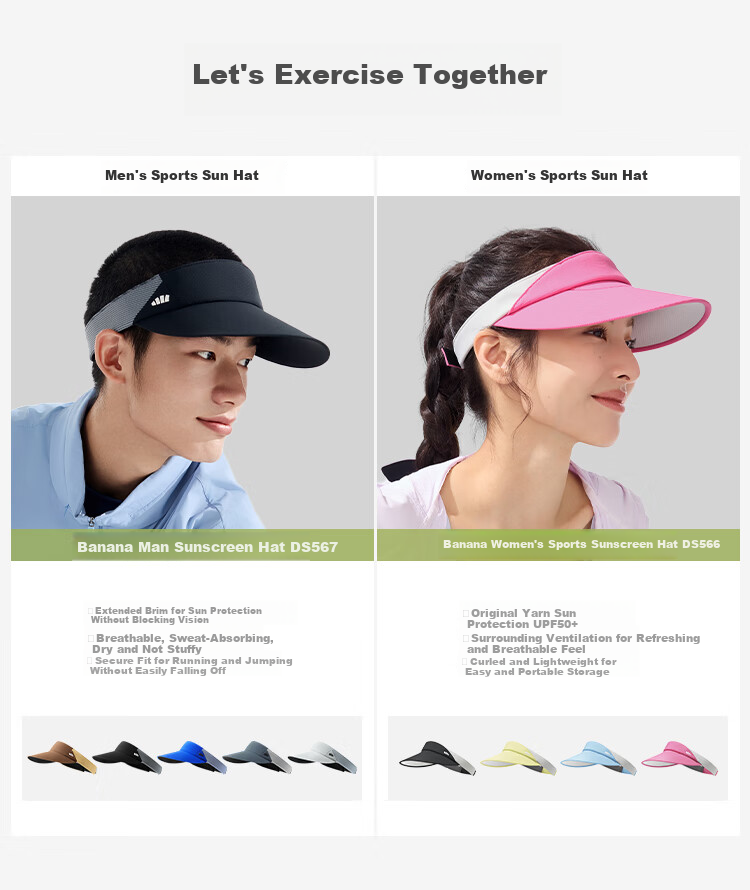 Beneunder Sun Protection Hat, UV-Resistant Visor Cap for Women, Sports Sweat-Absorbing Full-Face Sunshade Tennis Cap, Sunhat, Twilight Black 1
