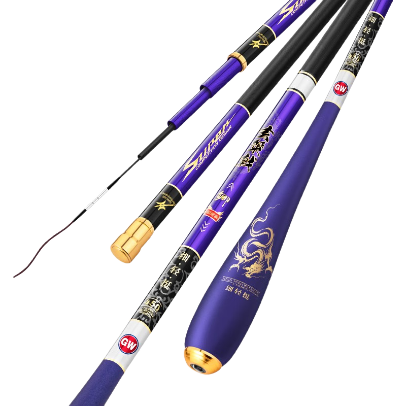 GW Fishing Rod, Xuance Jiji Carp Rod, 3.9 Meters Hand Rod, Ultra-Light And Ultra-Thin Carbon Fiber Handle, Fishing Pole, Fishing Tackle