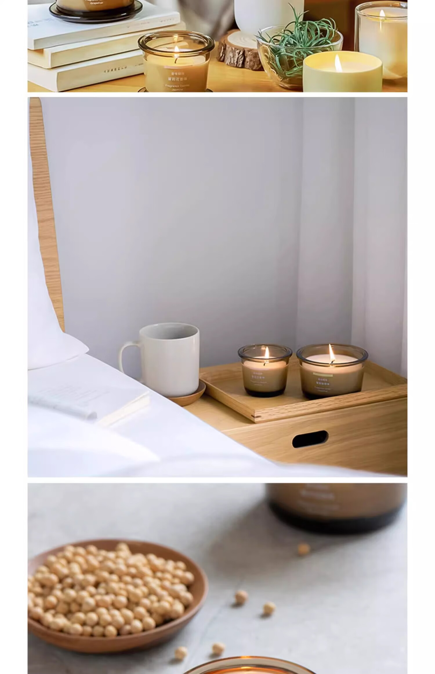 MUJI Fragrant Candle, Aromatherapy for Indoor Use, Scented Mid-Autumn Festival Gift, Autumn Pear Scent, 85g 3