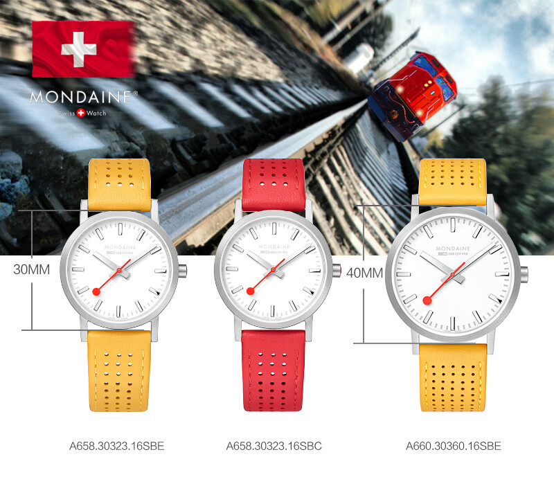 Mondaine Swiss Imported Genuine Quartz Couple Watch, Qixi Valentine's Day Gift, A660.30360.16SBE 4