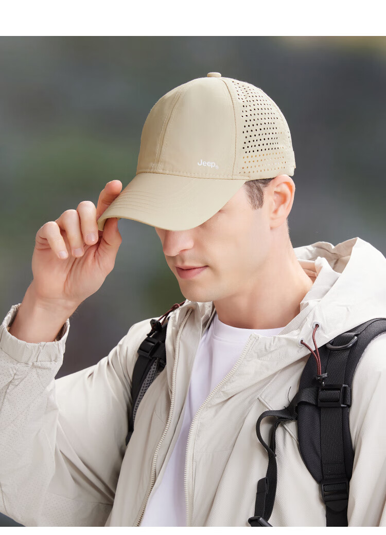 JEEP Baseball Cap for Men And Women, Summer Mesh Quick-Dry Sun Hat, Sports Casual Hiking Visor Cap 28