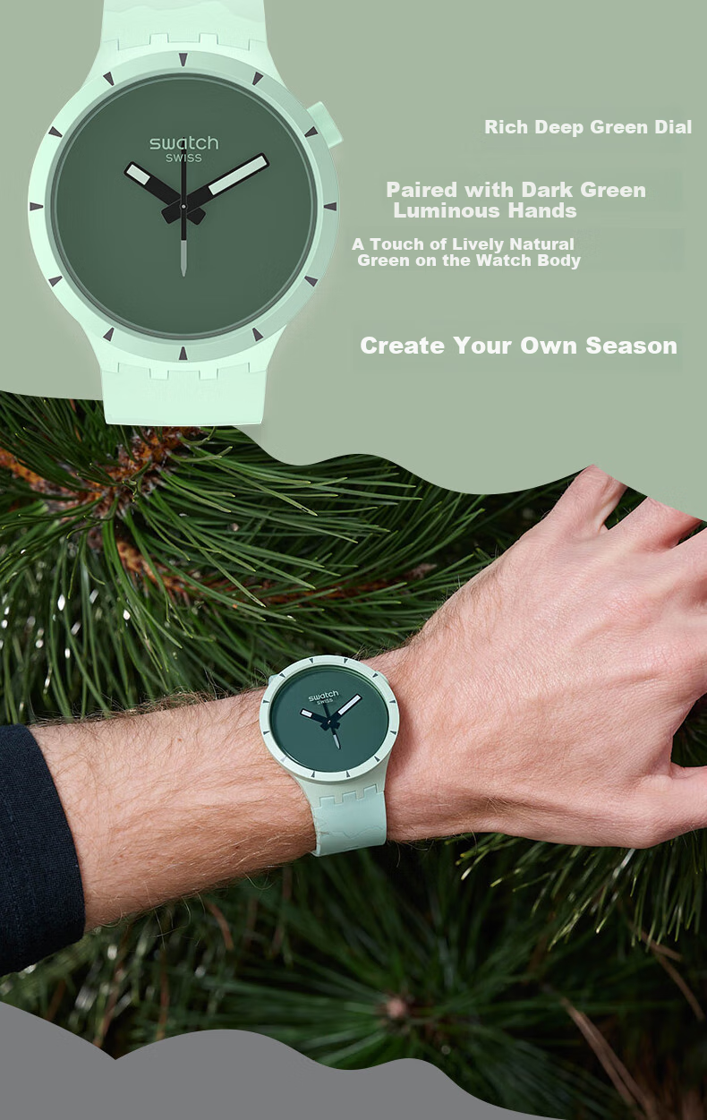 Swatch Swiss Watch, Innovative Plant Ceramic Luminous Quartz Watch for Men And Women, Holiday Gift, Desert Explorer 5