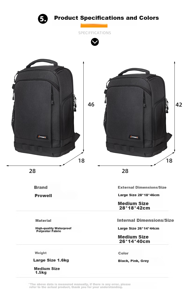 Pulewei Camera Backpack, Photography Rucksack, Mirrorless Camera Bag, Canon Sony Large Capacity Backpack, Outdoor Photography And Videography Camera Backpack, Multifunctional Lens Digital Storage Bag 7