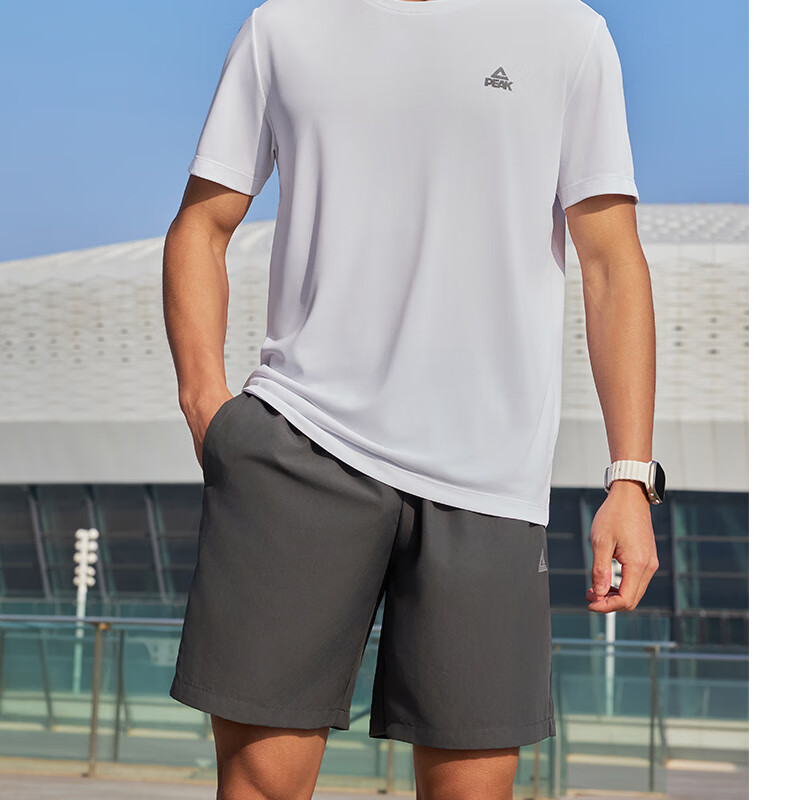 Peak Men's Summer Short Sleeve Quick-Dry Breathable Sports Loose Running Base T-Shirt DF652471 43