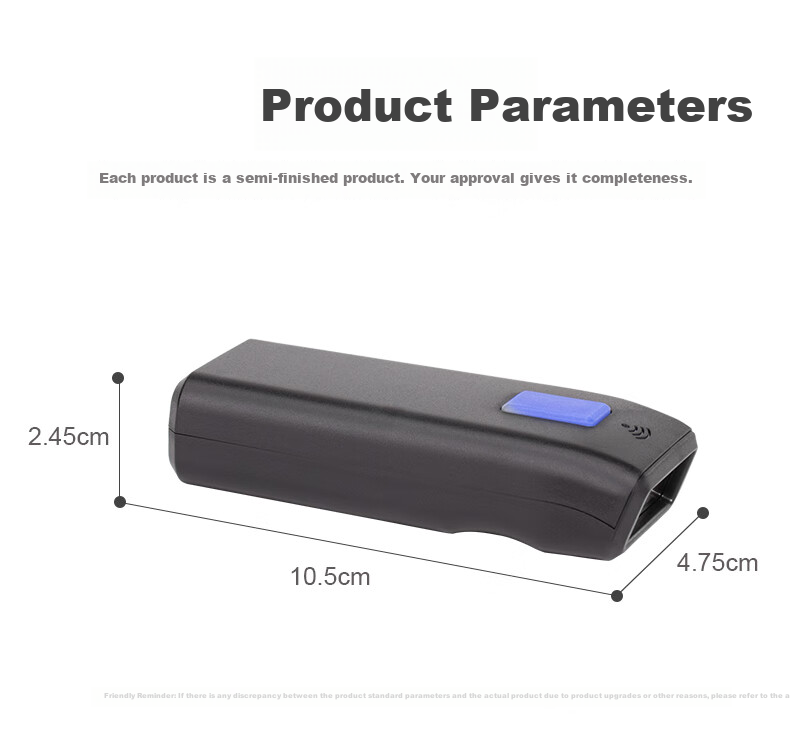 NETUM Xunlei Wireless One-Dimensional Bluetooth Scanner Gun Portable Barcode Scanner Warehouse Inbound/Outbound Inventory Barcode Machine Inventory Scanner Barcode NT-2100 (Black) 10