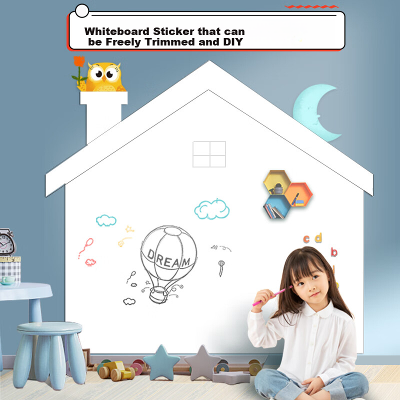 AUCS 200*120cm Soft Whiteboard Wall Sticker Writing Board Blackboard Home Magnetic Non-Damaging Wall Removable Small Whiteboard for Office Teaching Children Elementary School Students Erasable Doodle Wallpaper