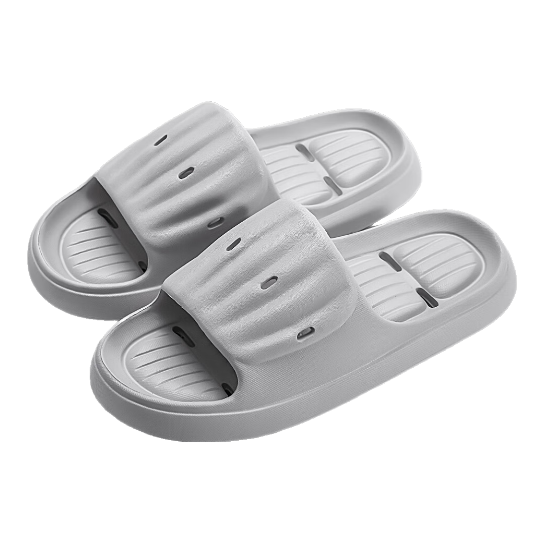 RENBEN Slippers for Men And Women, Couples' Home Bathroom Quick-Drying Water-Draining Slippers TX20001 Gray 42-43