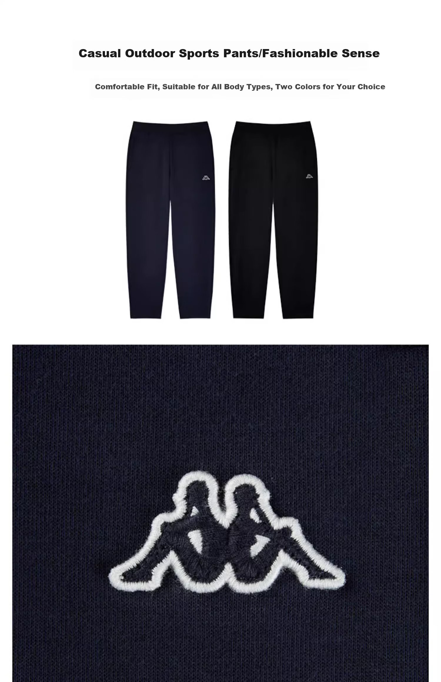 Kappa Men's Back-To Knitted Sweatpants, Spring And Autumn New Casual Joggers for Men, KPGGAAK01D 5
