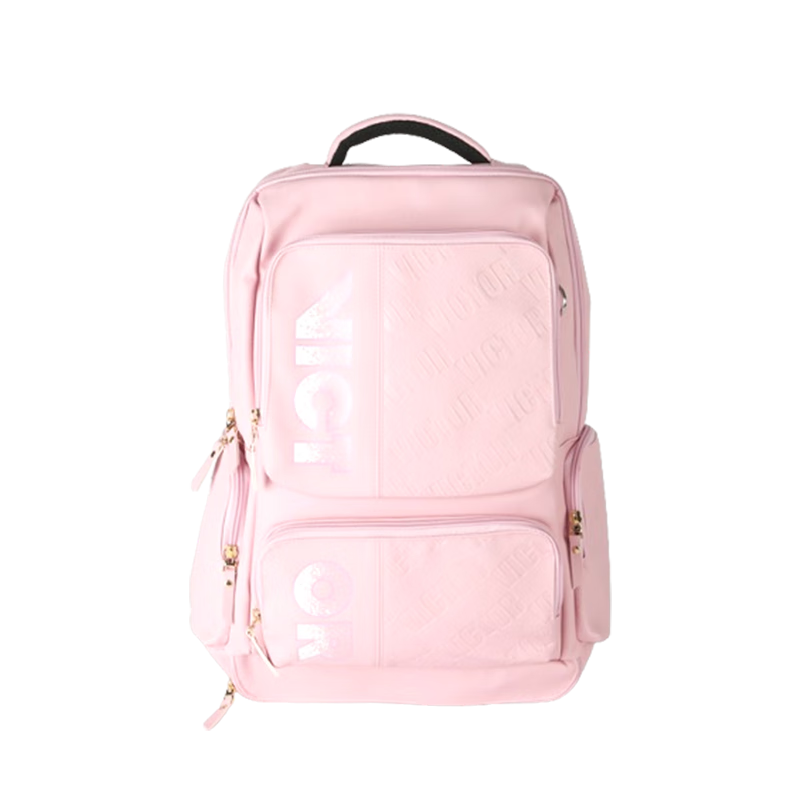 VICTOR Badminton Bag, Large Capacity Backpack, Racket Compartment, Sports Badminton Racket Bag, BR5013, Light Pink