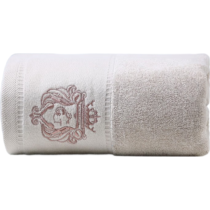 Grace Bath Towel for Home Use, Extra Large Hotel Embroidered Towel for Men And Women, Absorbent Student Large Wrap Towel, Light Gray 70*135cm