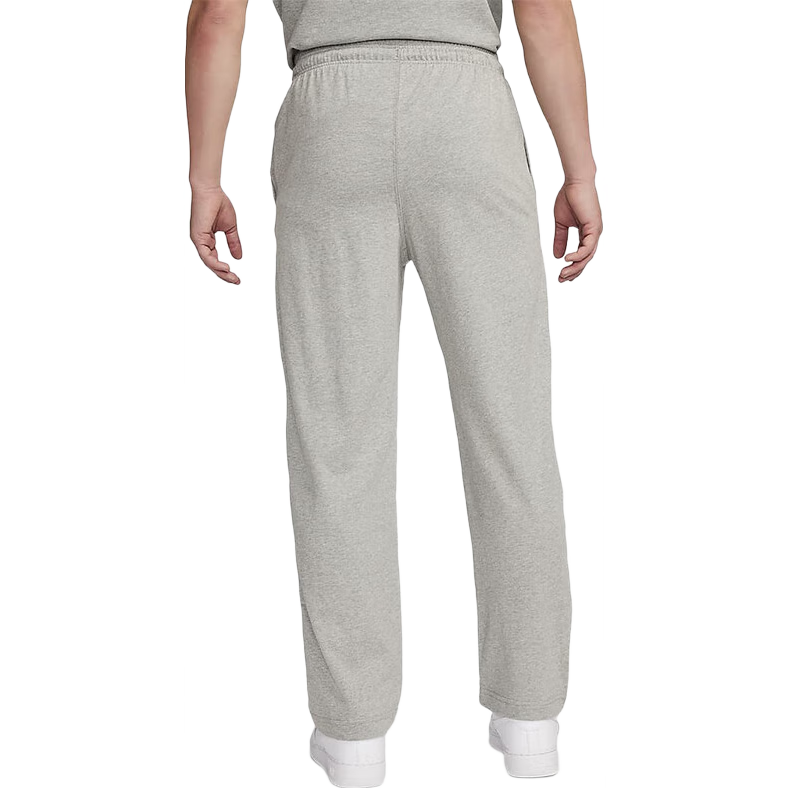 NIKE Men's Sports Pants, Spring And Autumn Style, Knitted Straight-Leg Casual Trousers, Pure Cotton Sweat-Absorbing FQ4333-063 Black/gray, L