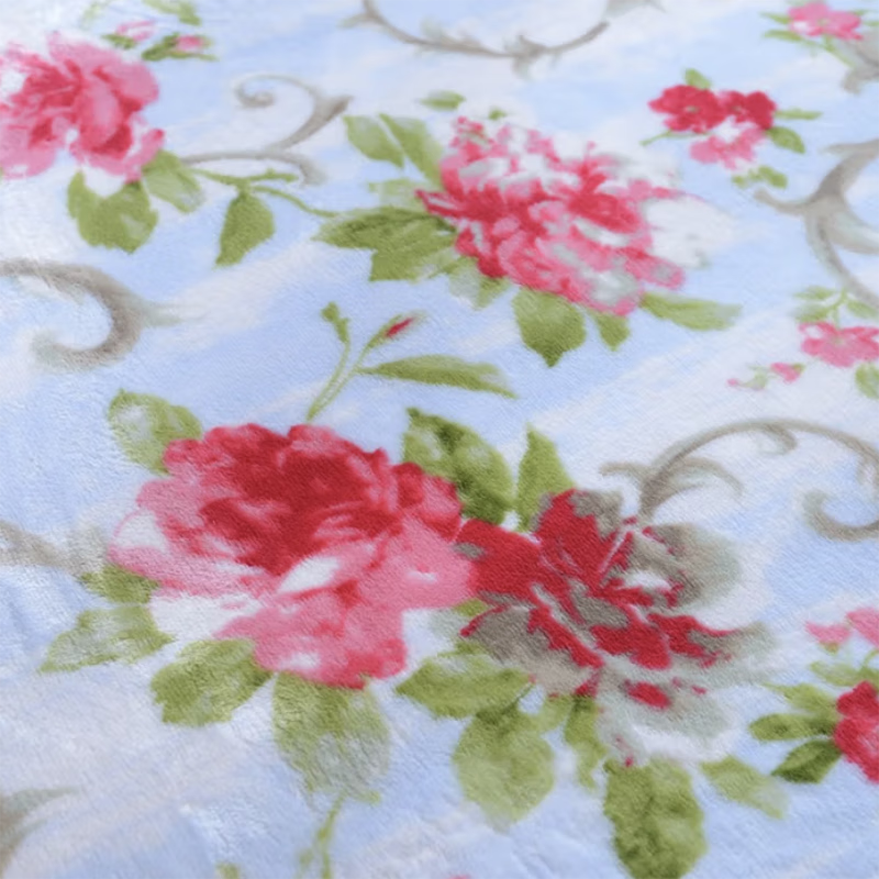 FUANNA Flannel Blanket - Flower Fairy Design, Multi-Purpose Small Throw Blanket, Single Layer, Home Use, Warm Small Blanket