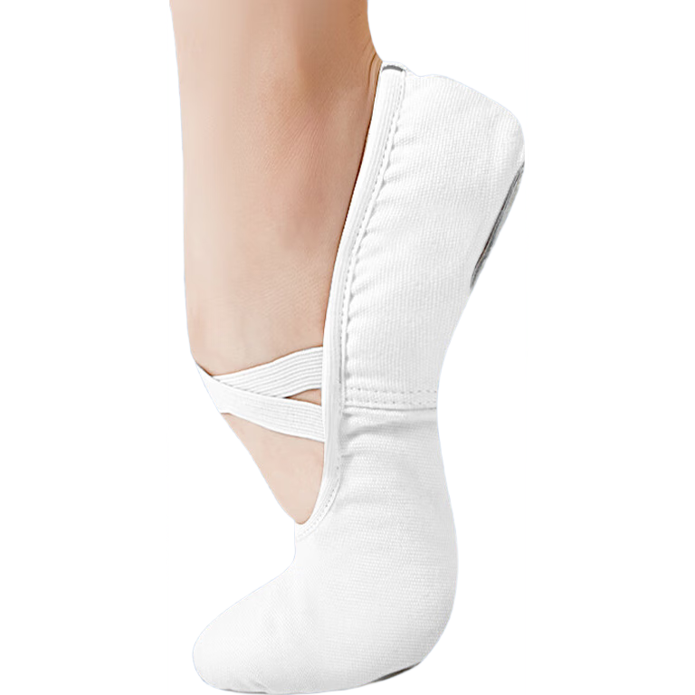 Zhiyouban Adult Dance Shoes Ballet Professional Practice Shoes Women Soft Sole Slip-On Children's White Dance Cat Paw Shoes