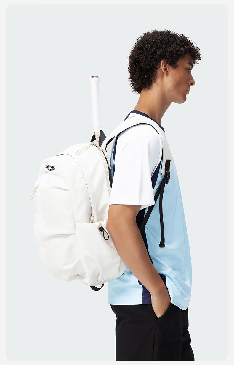 KAWASAKI Badminton Bag, Boundless Retro Backpack, Multifunctional Bag with Separate Shoe Compartment, Sports Backpack C8239, Purple 9