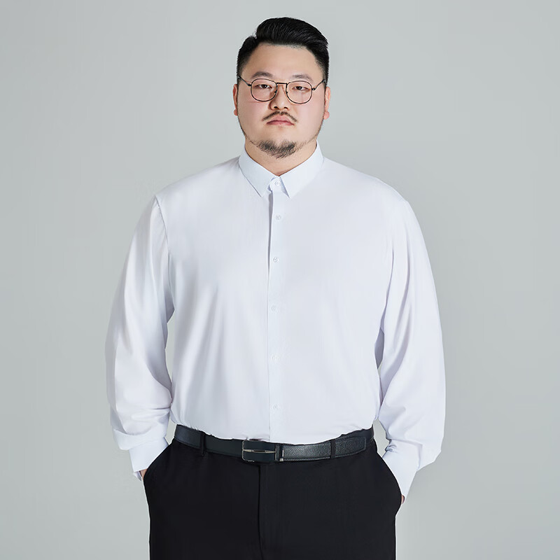 Ayoupang Plus Size Pullover Shirt, Wrinkle-Resistant Seamless Long-Sleeve Blouse, Business Casual Work Undershirt for Me 7