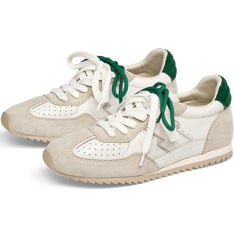 Sasa Su [US Style] 2025 New Thick Sole Height Increasing German Training Shoes Retro Agan Sports Casual Shoes ZA54529-50