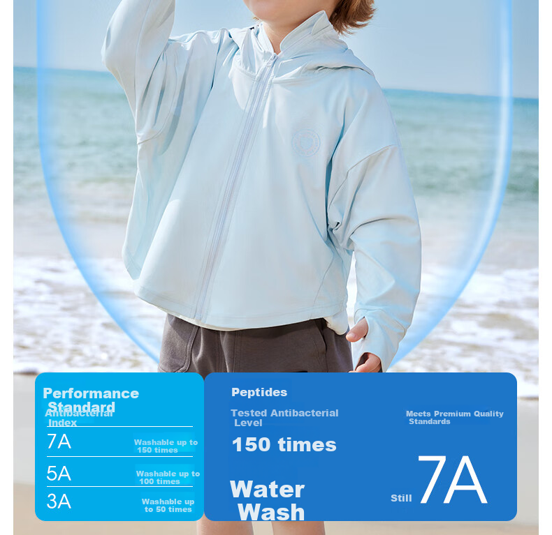 Beitaisi Children's Sun Protection Clothing, 2026 New Style Ice Silk Skin Coat, UV-Resistant Breathable Parent-Child Sun Protection Garment for Boys And Girls 8