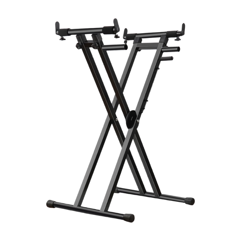 Maner Thickened Double Rod Keyboard Stand for 61/88 Keys Electronic Piano, Digital Piano, Guzheng Universal Portable Hand-Pulled Rack