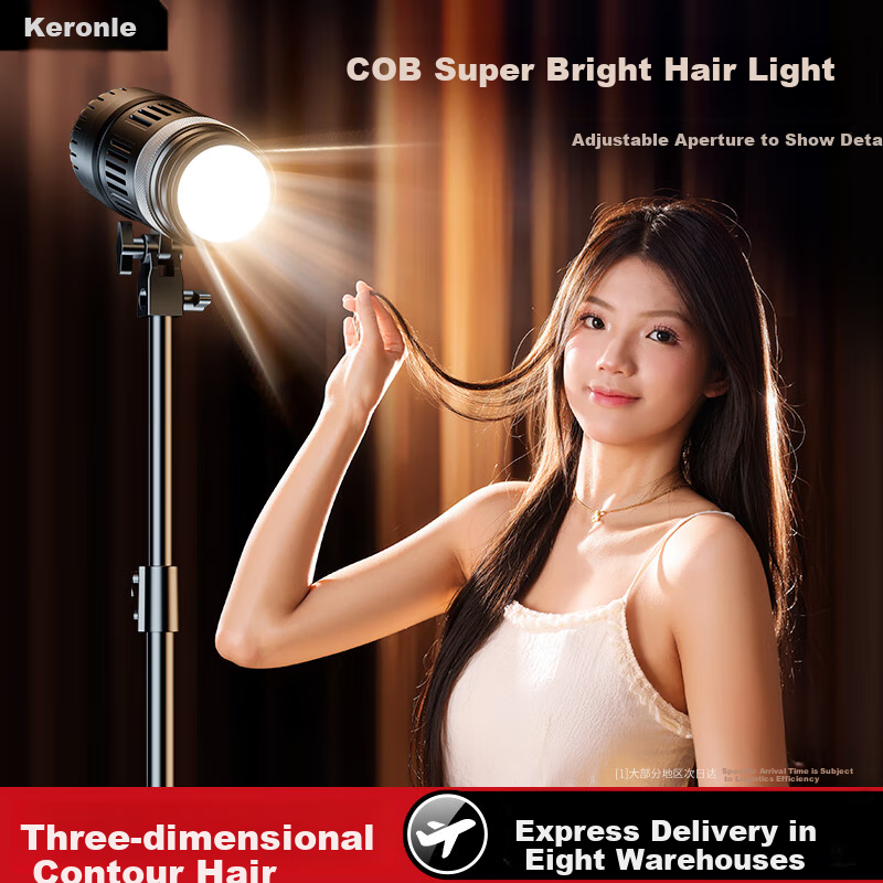 CRENOV Hair Light, Live Streaming Background Atmosphere Light, Live Streaming Fill Light, Host Back Reverse Lighting Contour, Divine Girl Spotlight, Douyin Professional Photography Spotlight, Ceiling Light