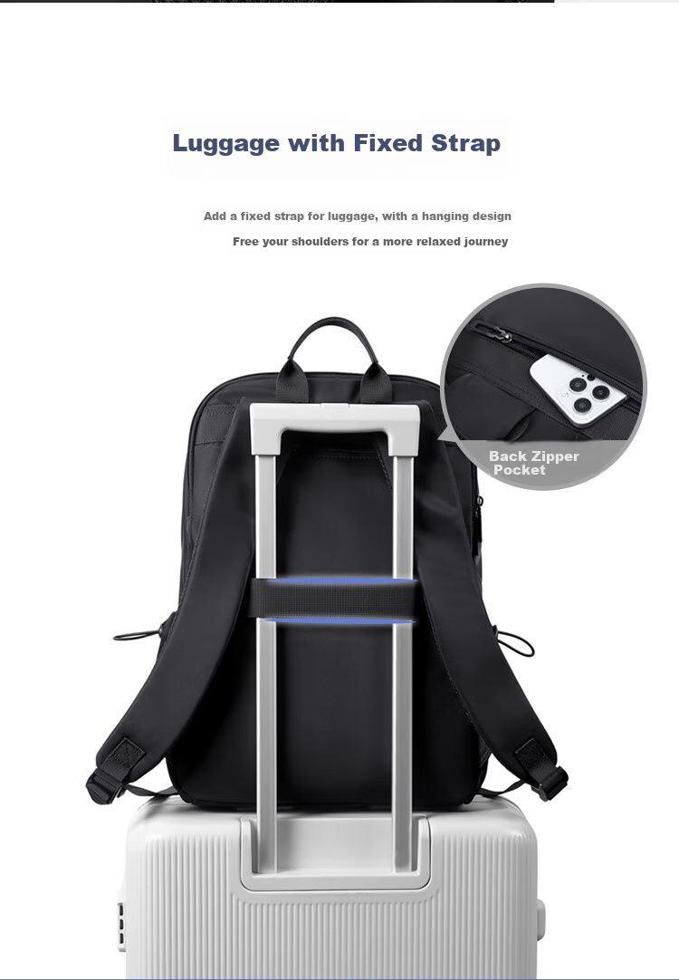 POLO Backpack for Men, Short Trip Travel Backpack, Student Schoolbag, 16/17.3-Inch Laptop Bag, Business Travel Bag 8