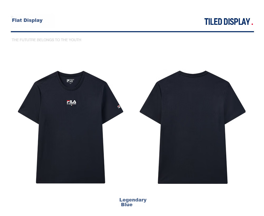 FILA Official Men's Short Sleeve T-Shirt Summer 2026 Cool Breathable Sports Cotton Crew Neck Top 19