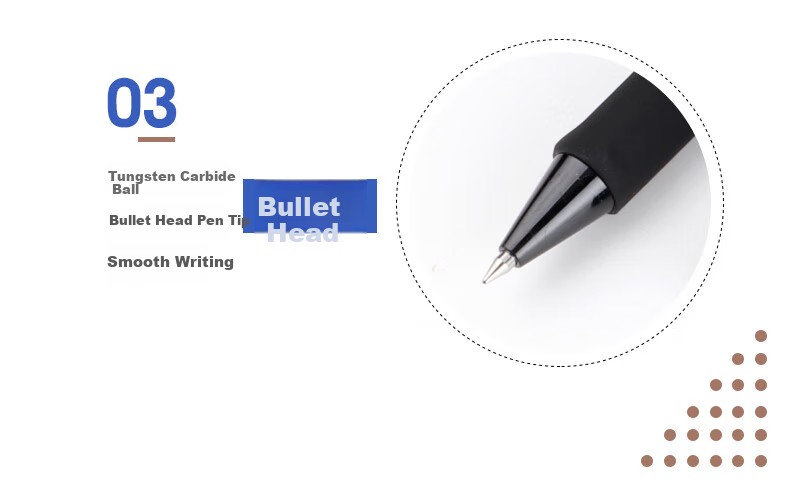 BAOKE PC3788 Retractable Gel Pen, 0.5mm, Black Ink, 12 Pens/box, Office Supplies 7