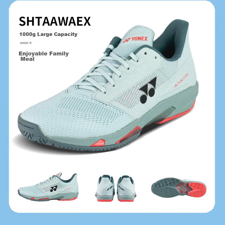 YONEX Tennis Shoes, Breathable, Shock-Absorbing, Non-Slip, Wear-Resistant, SHTAAMAEX White/black, Size 40 11
