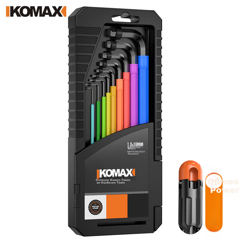 KOMAX Hex Key Set, Universal Star Wrench, Hexagonal Screwdriver Tool, Extended Hexagonal