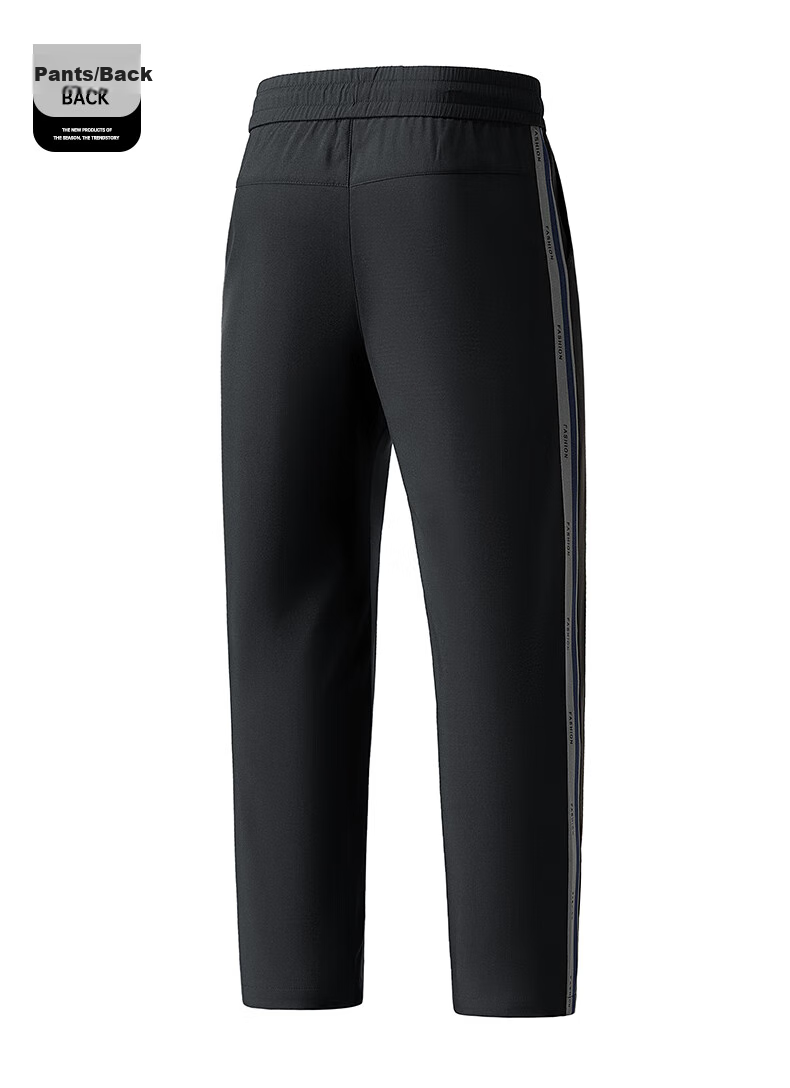 JEEP SPIRIT Men's Spring And Autumn Set, Cardigan Jacket with Sports Pants, Outdoor Two-Piece Suit, Black, 2XL 10