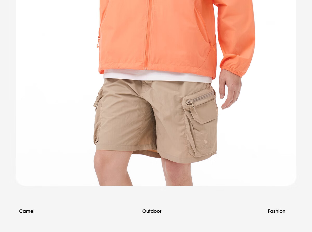 CAMEL Outdoor Original Yarn Sun Protection Jacket 2025 Summer Ice Silk Breathable Sunshade UV Protection Loose Outdoor Fishing Shirt L 22