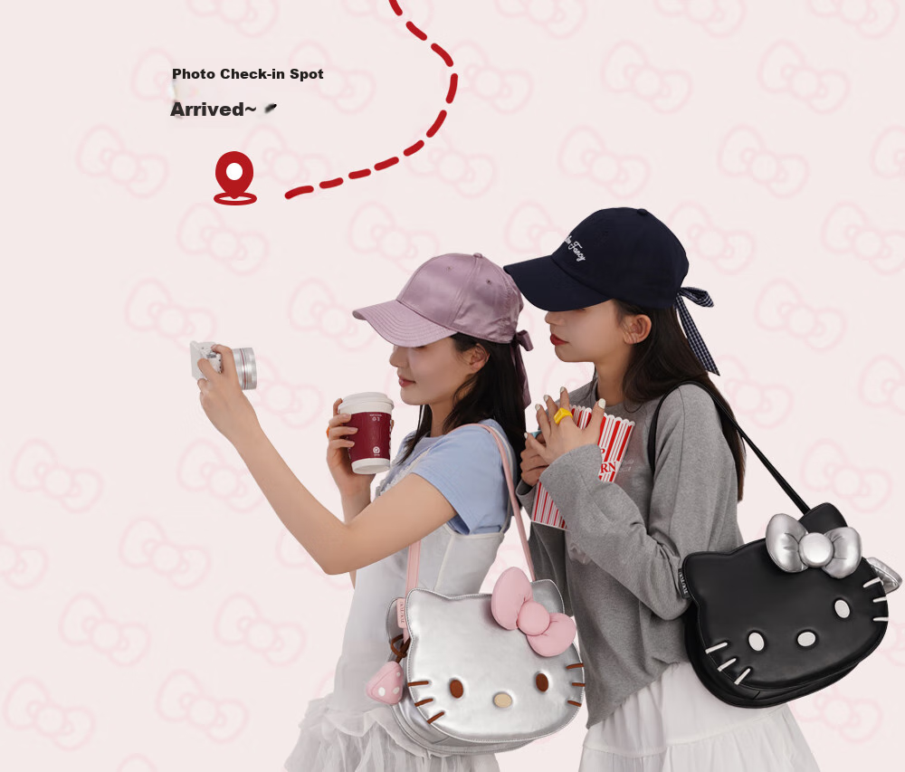 Toutou Hello Kitty Kitten Shoulder Bag, Underarm Bag, Birthday Gift for Best Friends, Tote Bag 9