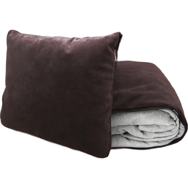 BIMLL Alcantara Car Pillow Blanket Dual-Use Foldable Rear Seat Sleeping Two-in-One Office Air Conditioning Blanket