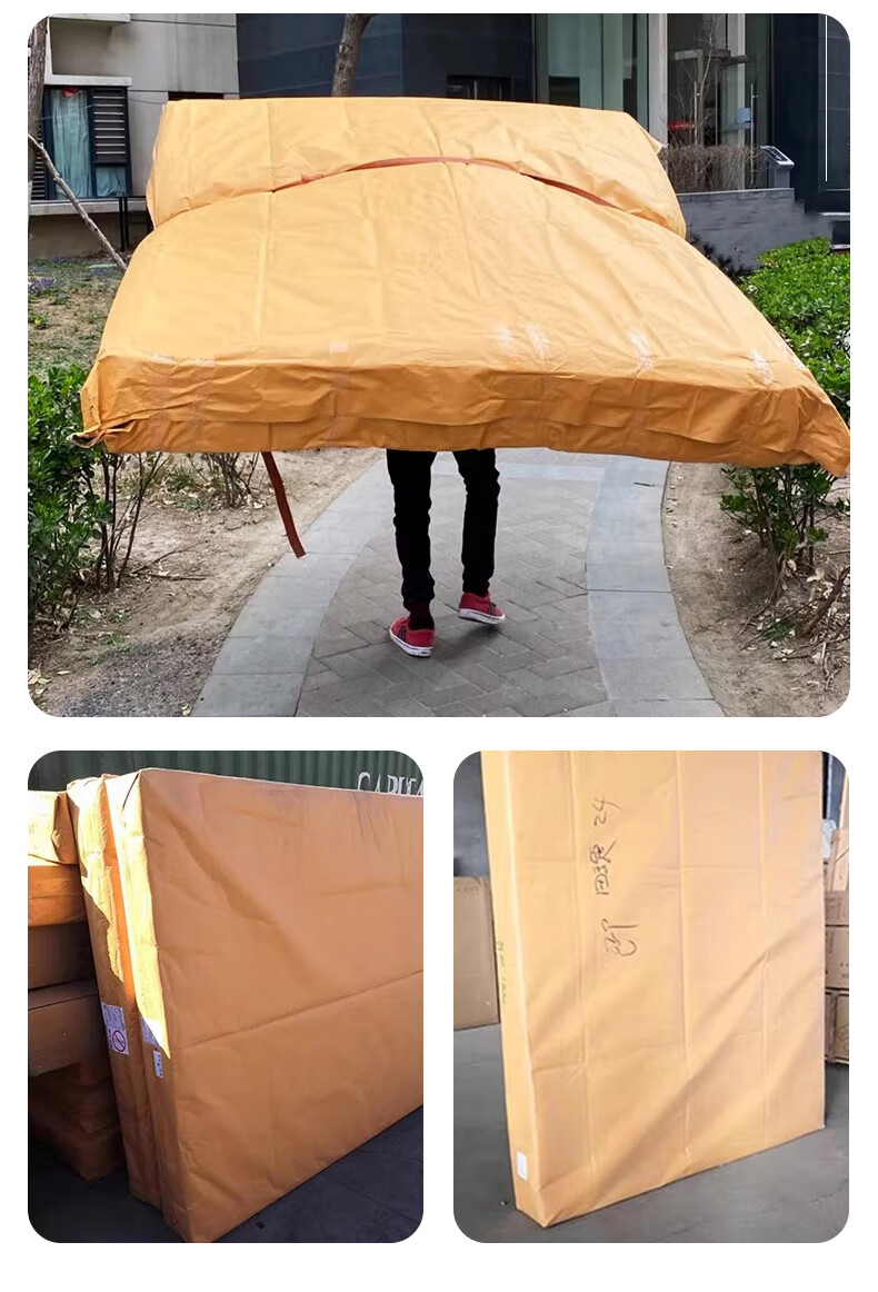 40,000 KM Moving Mattress Packing Bag Protective Cover Transport Mattress Kraft Paper Storage Packaging Plastic Film 9