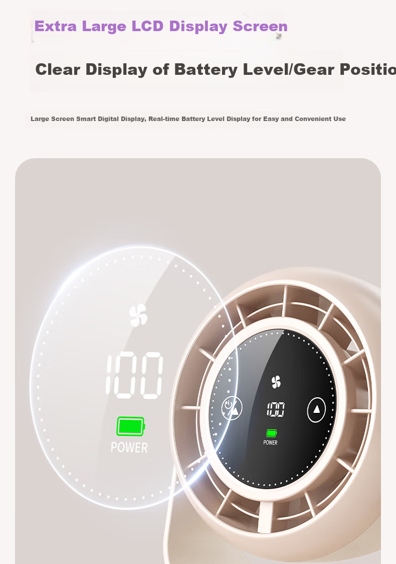 Suoying Dual Turbo 100-Speed Desktop Fan Small Silent USB Rechargeable Portable Outdoor Double-Head Air Circulation Cooling Fan for Dormitory Bed Office 11