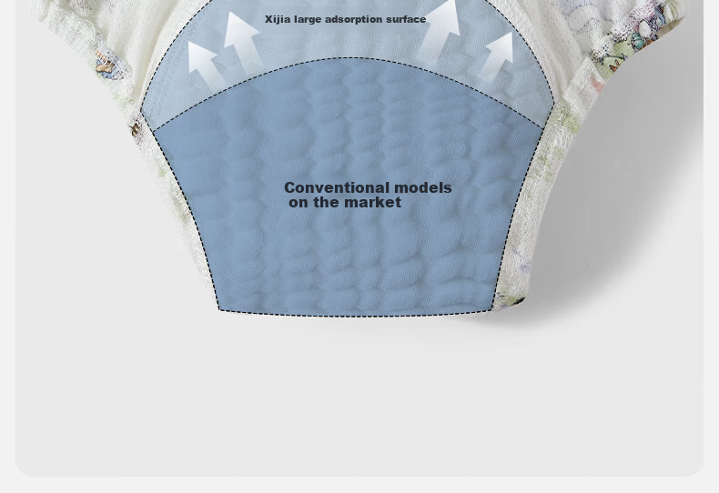 EMXEE Potty Training Pants Unisex Baby Washable Diaper Pants Children's Underwear Toilet Training Bamboo Panda Size 90 16