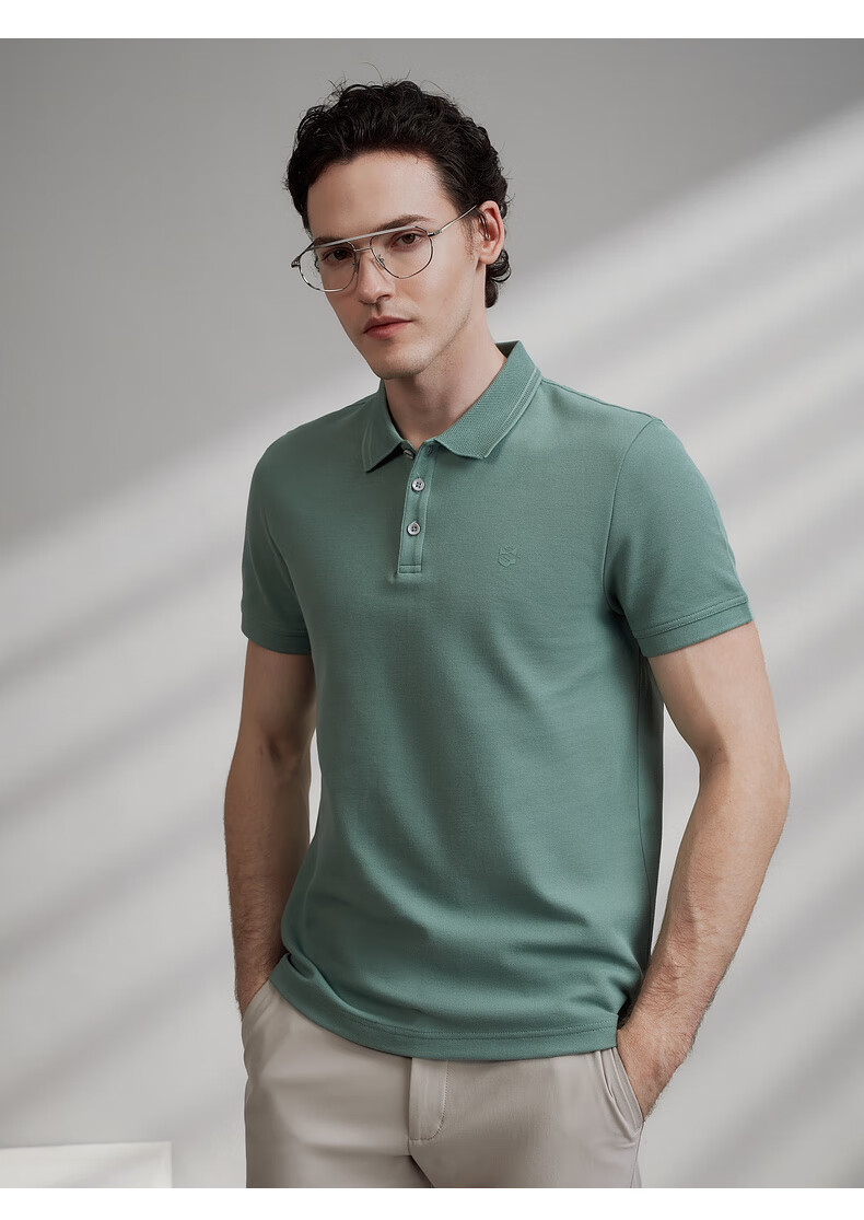 G2000 Pique Comfortable Skin-Friendly Spring Summer Men's Printed Logo Polo Shirt Dark Blue 2XL 14
