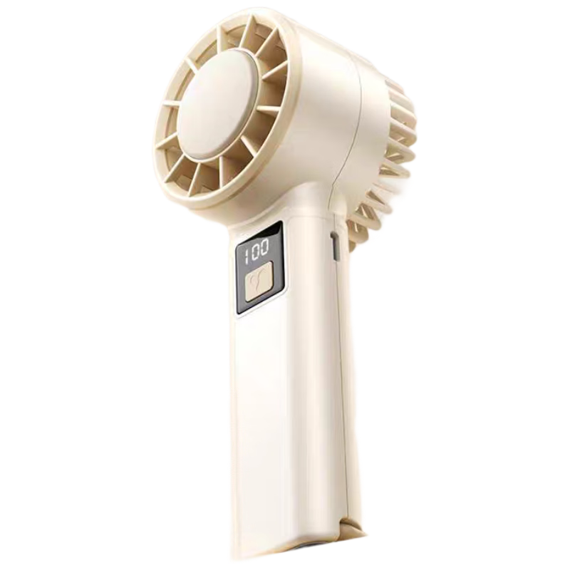 KOVOL 100-Speed Ultra-High Handheld Mini Fan, Powerful Portable USB Rechargeable Turbine Fan for Office, Student Dormitory, Desktop Cooling Device