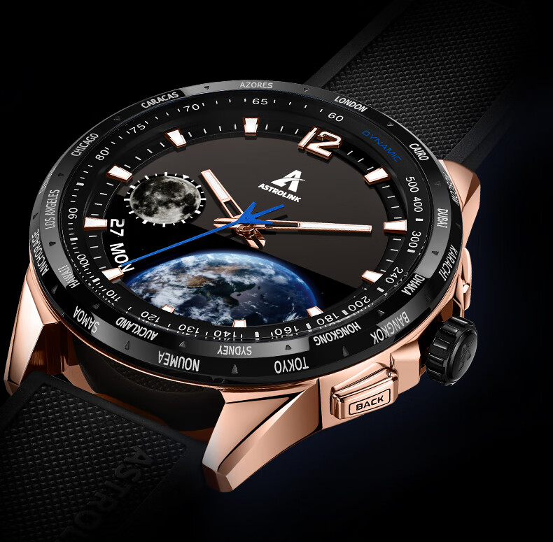 Beidou Watch Astrolink S Gold Swiss Dual-Core Hybrid Smart Sports Touchscreen HarmonyOS Wristwatch, Men's Gift 19