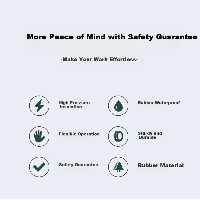 Hengju Insulation Gloves, Electrician-Specific Low-Voltage Anti-Electric Professional Touch-Proof 1000V High-Voltage Live Work Gloves 2