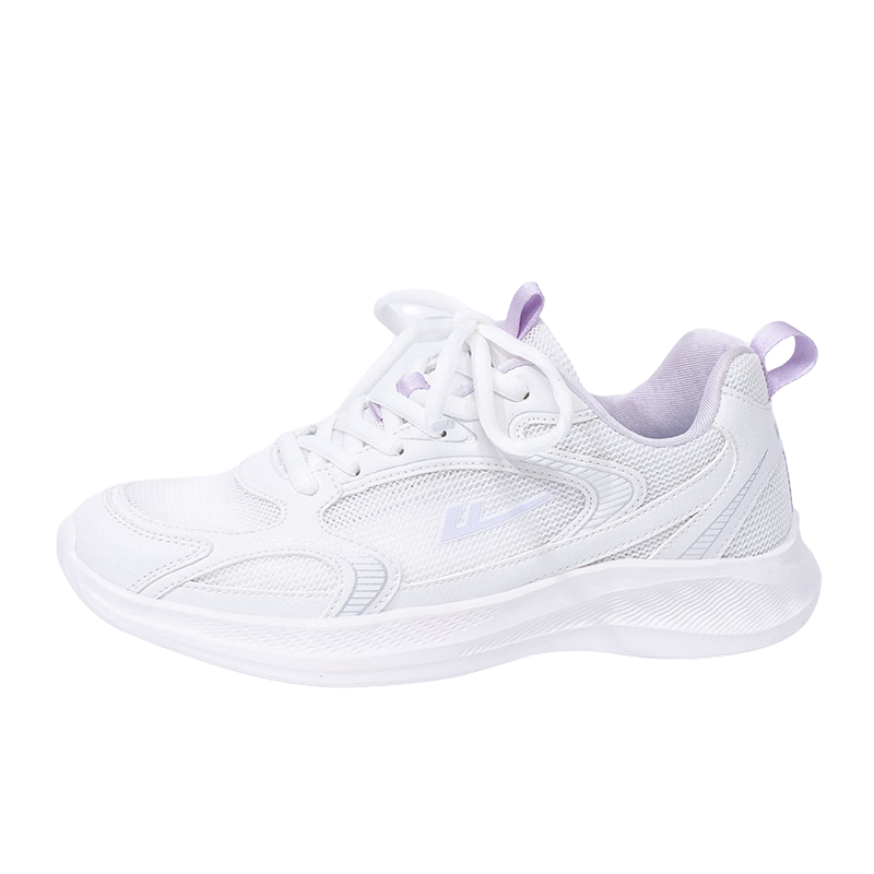 Warrior Women's Shoes, New Autumn 2026 Soft-Soled Running Sneakers for Women, White/purple-Single Mesh Style, Size 38