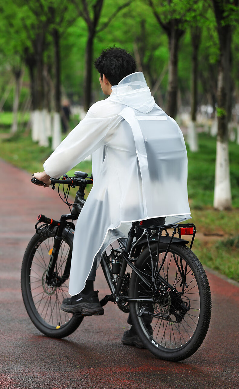40,000KM Bicycle Raincoat Oxford Cloth Raincoat Electric Vehicle Student Adult Single Person Unisex Raincoat 8