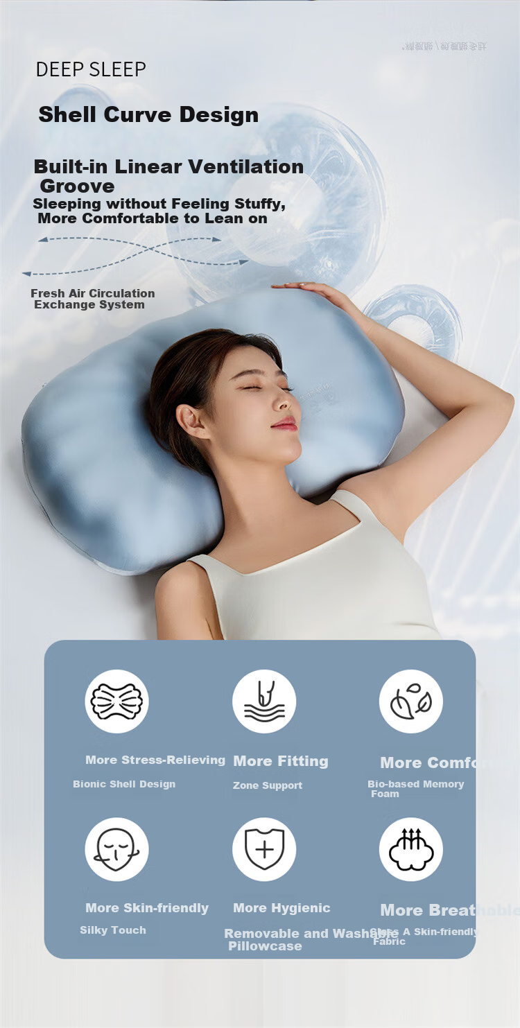 YUZHAOLIN Memory Foam Pillow, Cervical Pillow Core, Deep Sleep Care, Slow Rebound, Specialized Memory Foam Pillow Core for Sleeping 2