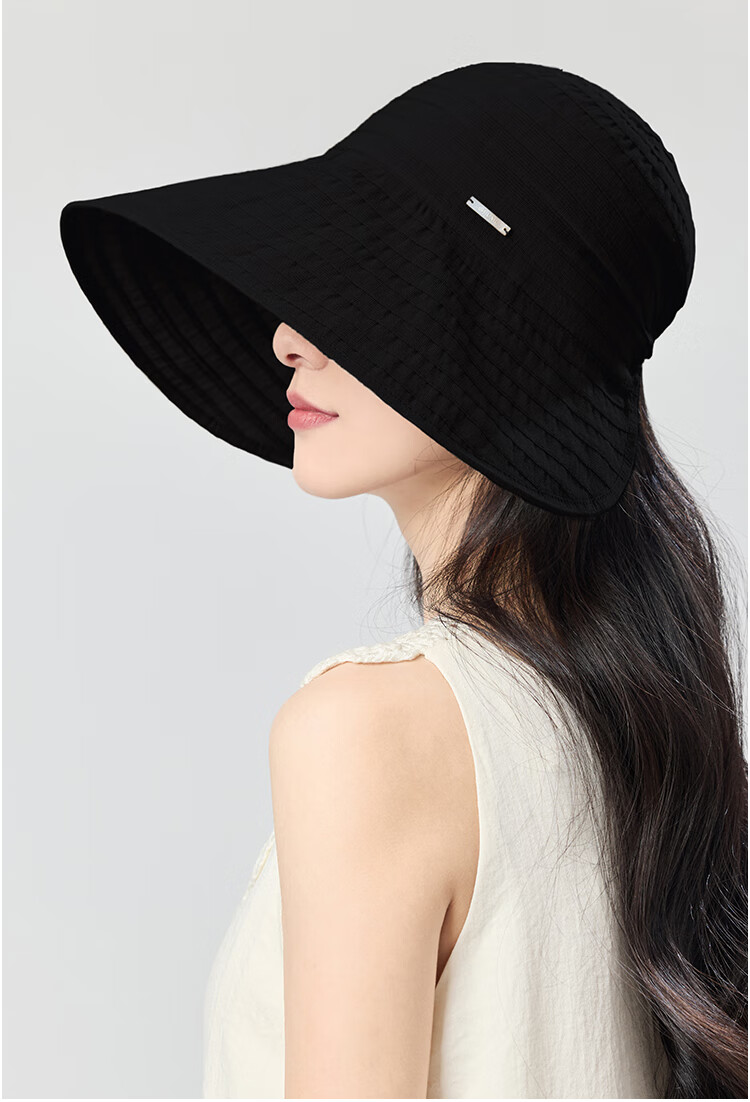 JIUMU Linen Sun Protection Hat, Women's Sun Hat, Fisherman Hat, Summer Cooling Cap, Hiking Face-Covering UV Protection Cap 5