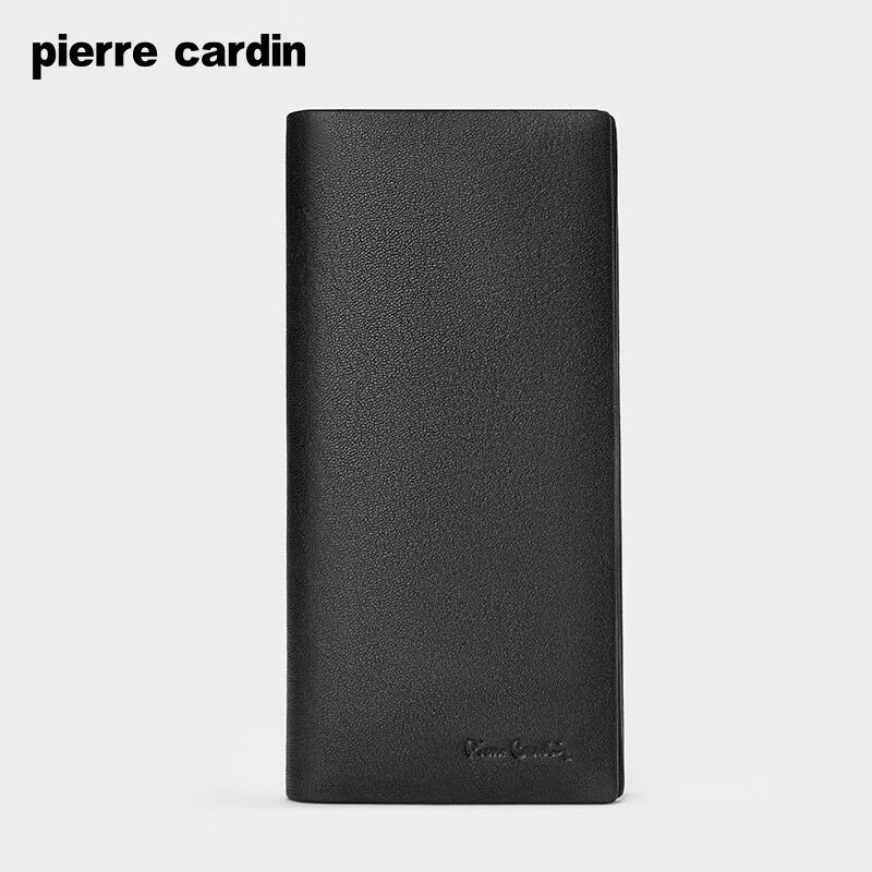 Pierre Cardin Men's Wallet Gift Box, Long Two-Fold Bill Holder, Business Wallet, Vertical Leather Wallet, Birthday Gift for Me
