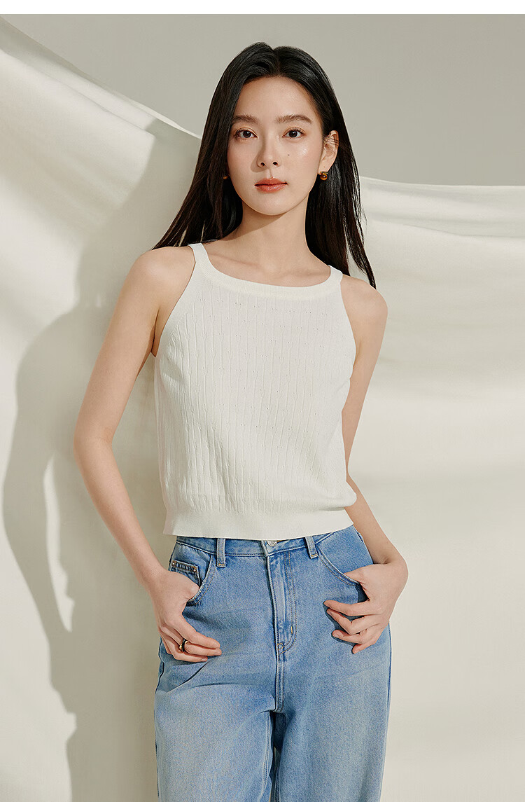 Inman Lightweight Cool Knit Vest Small Camisole 2025 Summer New Women's Layered Slim Top Lotus Pink S 9